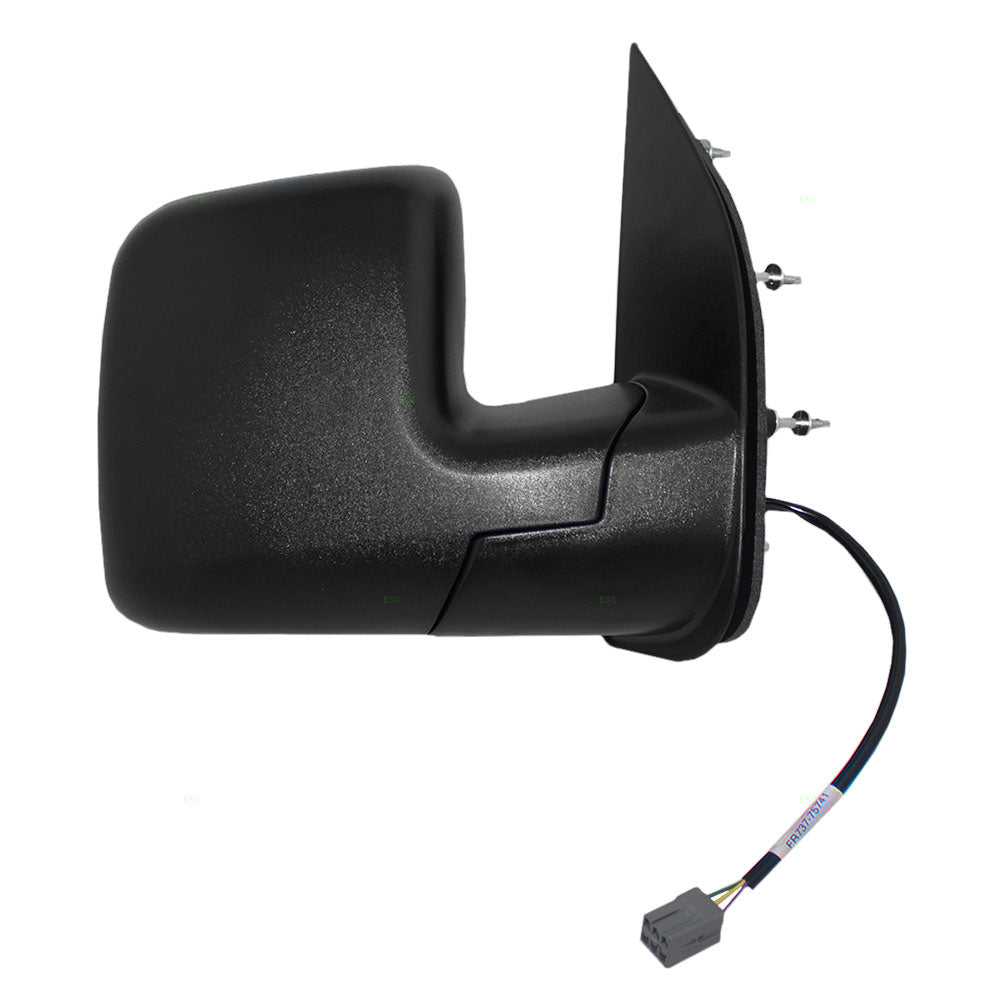 Passengers Power Side View Mirror Dual Glass Textured Replacement for 2002-2007 E-Series Van 2C2Z17682AAC