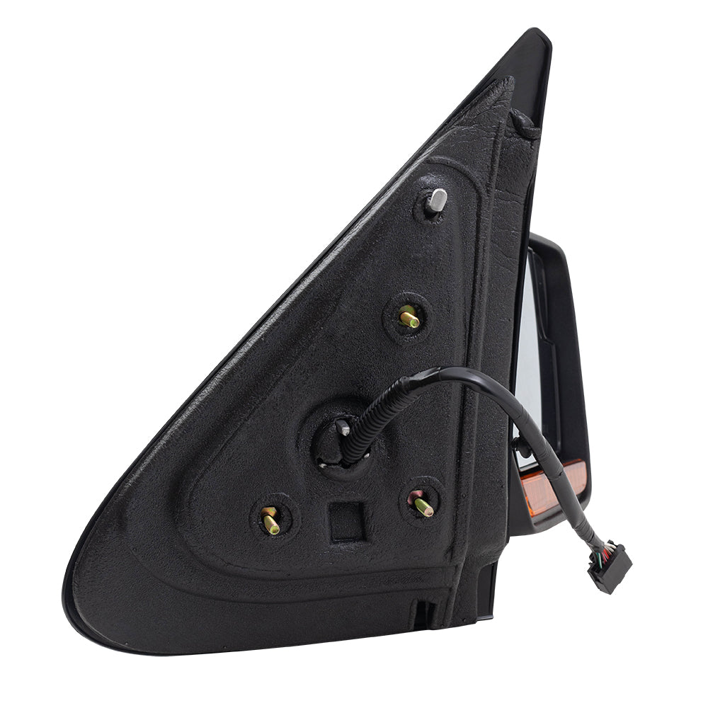 BROCK Power Folding Side Mirror Replacement for 2013-2014 Ford Expedition Passengers Heated Chrome Cap Memory Spotter Glass Puddle Lamp Memory CL7Z17682AA CL7Z 17682 AA