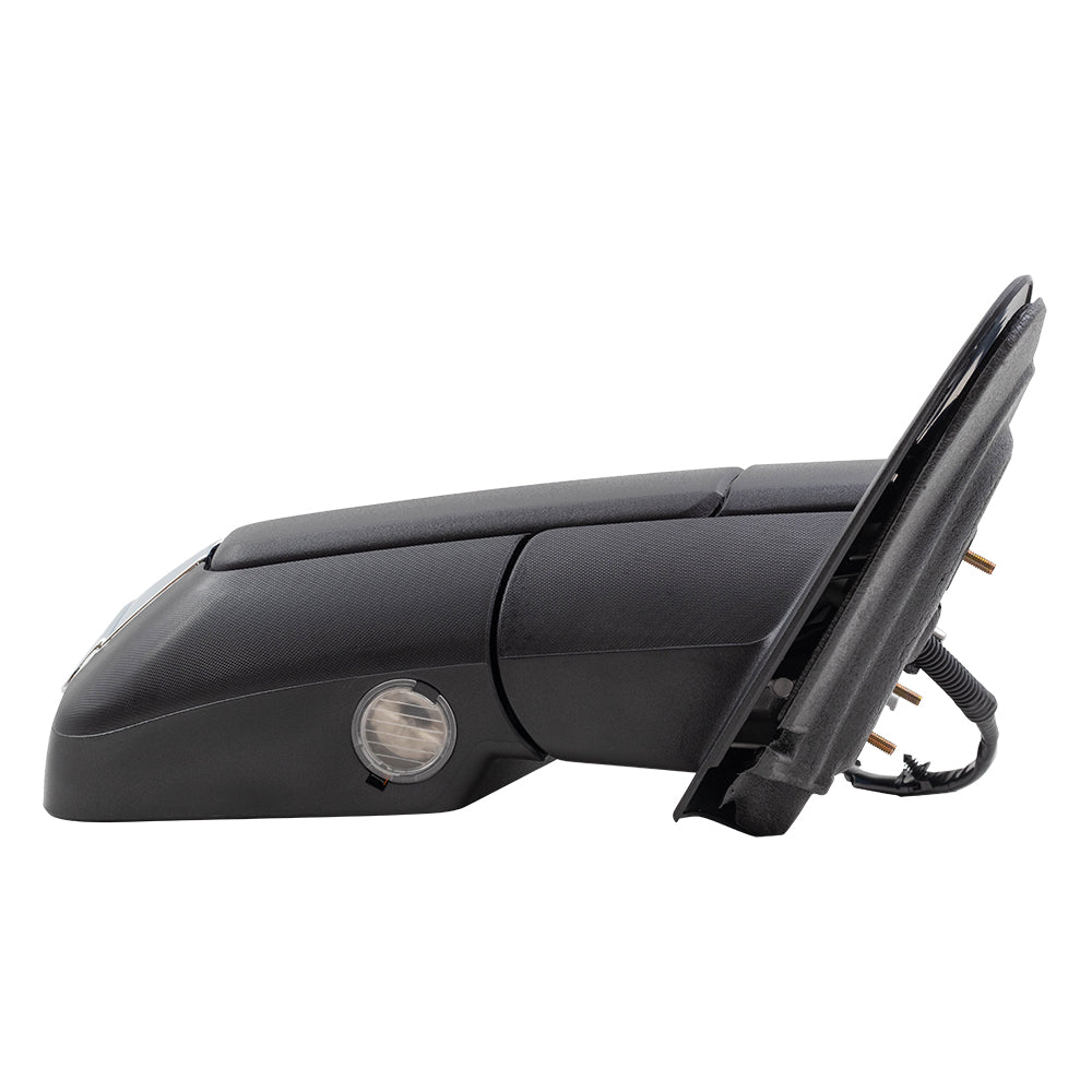 BROCK Power Folding Side Mirror Replacement for 2013-2014 Ford Expedition Passengers Heated Chrome Cap Memory Spotter Glass Puddle Lamp Memory CL7Z17682AA CL7Z 17682 AA
