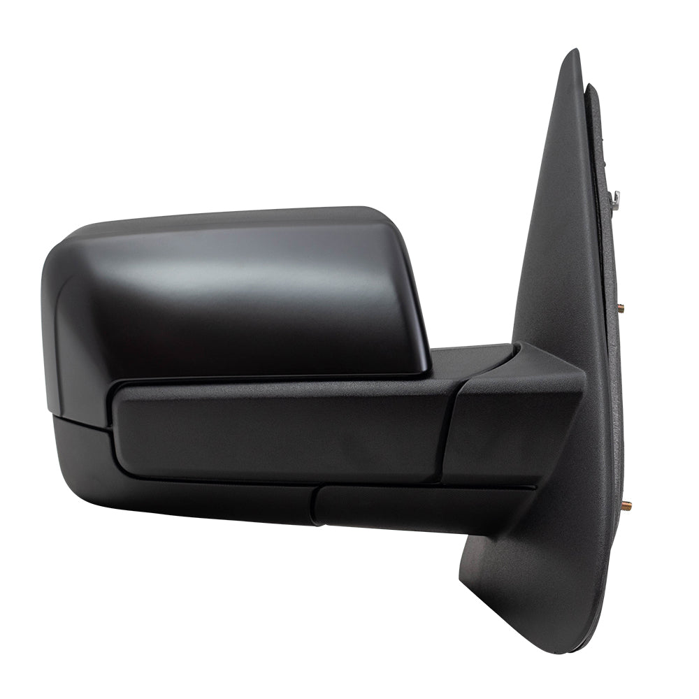 Brock Aftermarket Replacement Part Driver and Passenger Side Power Mirrors Paint to Match Black with Heat, Signal, Memory, Puddle Light and Power Folding Compatible with 2007-2008 Expedition