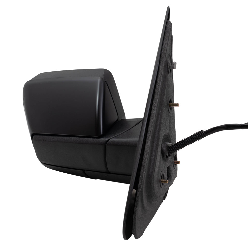 Brock Aftermarket Replacement Part Driver and Passenger Side Power Mirrors Paint to Match Black with Heat, Signal, Memory, Puddle Light and Power Folding Compatible with 2007-2008 Expedition