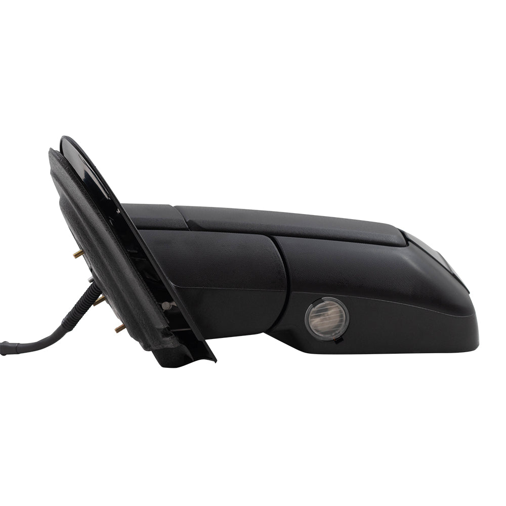 Brock Replacement Driver Side Power Mirror Paint to Match Black with Heat, Signal, Memory, Puddle Light and Power Folding Compatible with 2007-2008 Expedition & 2007-2008 Navigator