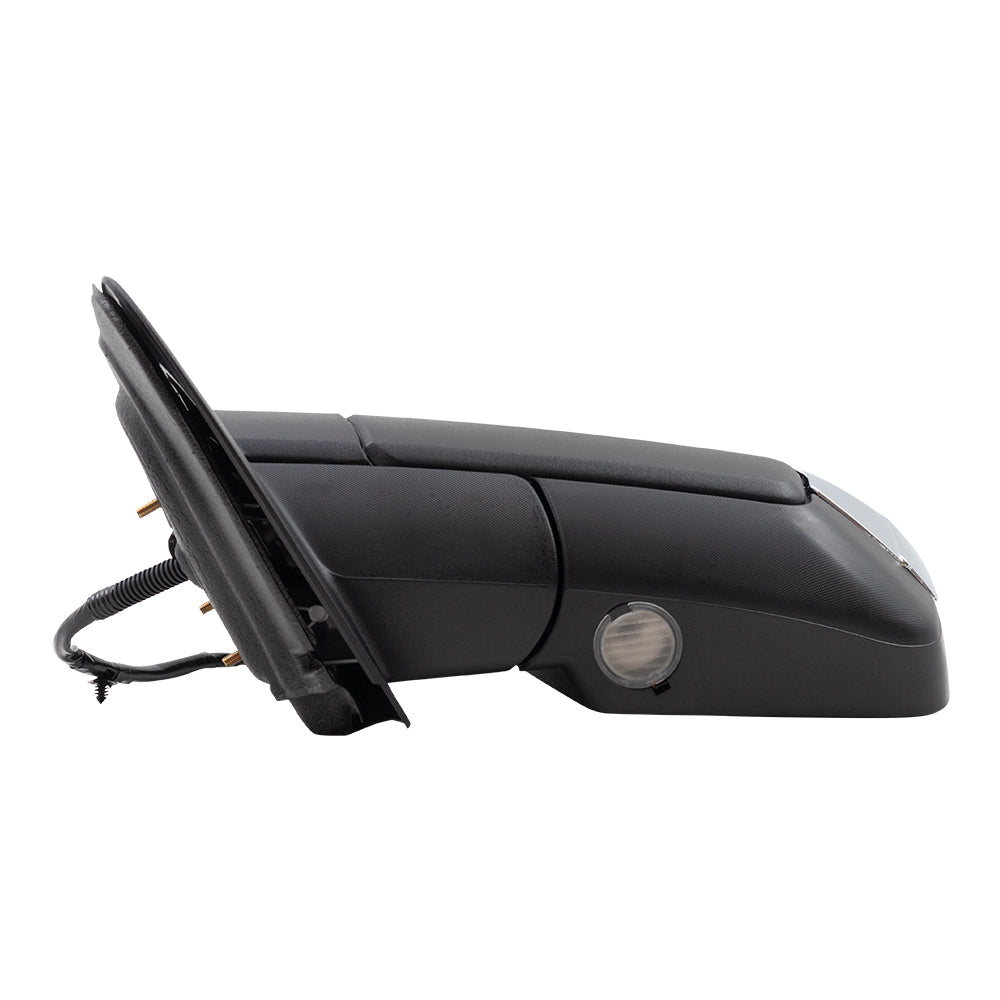 BROCK Power Folding Side Mirror Replacement for 2007-2008 Ford Expedition Drivers Heated Chrome Cap Signal Memory Puddle Lamp 8L7Z17683AA 8L7Z 17683 AA