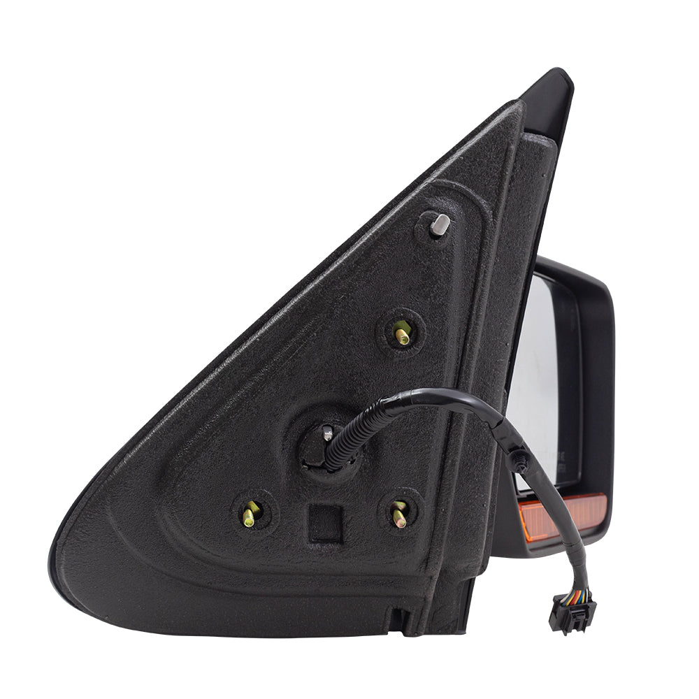BROCK Power Folding Side Mirror Replacement for 2007-2008 Ford Expedition Passengers Heated Chrome Cap Signal Memory Puddle Lamp 8L7Z17682AA 8L7Z 17682 AA