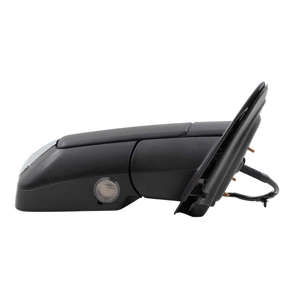 BROCK Power Folding Side Mirror Replacement for 2007-2008 Ford Expedition Passengers Heated Chrome Cap Signal Memory Puddle Lamp 8L7Z17682AA 8L7Z 17682 AA