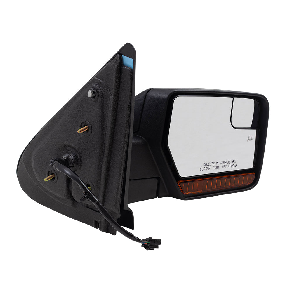BROCK Side Power Mirror Replacement for 2012-2017 Ford Expedition Passengers Heated Signal Memory Spotter Glass Puddle Lamp CL1Z17682BA CL1Z 17682 BA