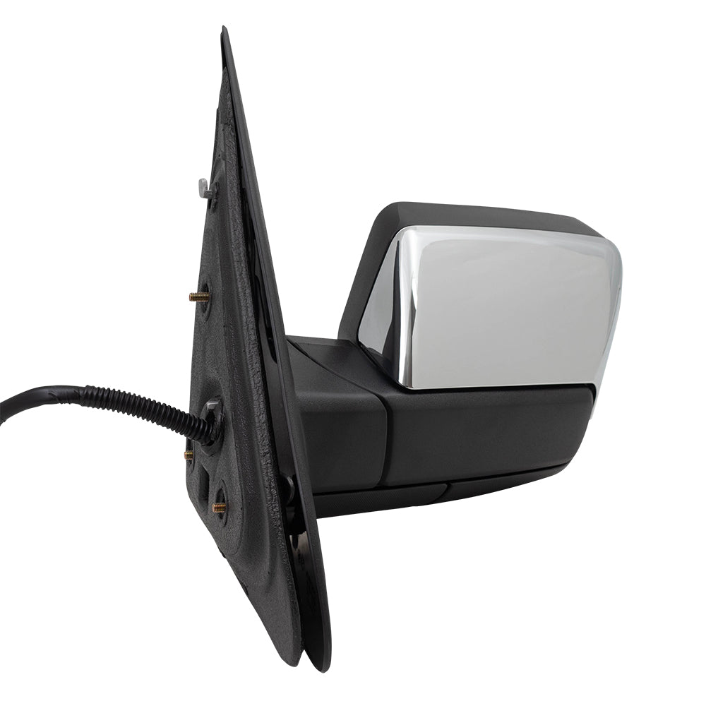 Power Folding Mirror Chrome Replacement for 2009-2010 Expedition Navigator Drivers Side Heated Signal Memory Puddle Lamp 9L7Z17683AA