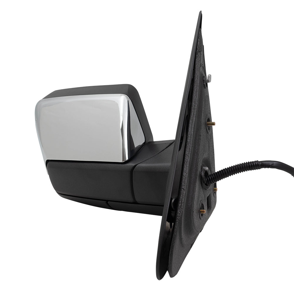 Power Folding Mirror Chrome Replacement for 2009-2010 Expedition Navigator Passengers Side Heated Signal Memory Puddle Lamp 9L7Z17682AA