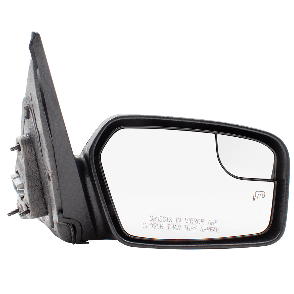 Brock Pair Set Power Side View Mirrors Heated Puddle Lamp Assembly for 11-12 Ford Fusion Mercury Milan & Hybrid (without BLIS) replaces BE5Z17683BA BE5Z17682BA FO1320423 FO1321423