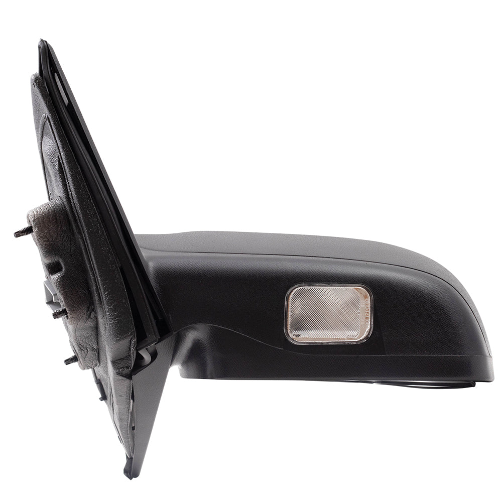 Brock Drivers Power Side View Mirror Heated Puddle Lamp Textured fits 11-12 Ford Fusion 11 Mercury Milan (INCLUDING Hybrids) replaces FO1320424 BE5Z17683BA 6E5Z17D743AA