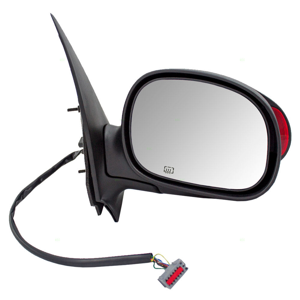 Passengers Power Side View Mirror Heated Memory Signal Lamp Replacement for 2000-2002 Expedition Navigator