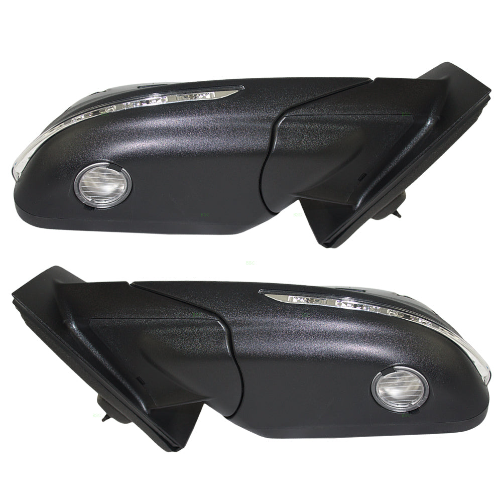 Pair Set Power Side Mirrors Heated Memory Signal Puddle Lamp w/ Blind Spot Detection Replacement for 11-14 Edge CT4Z17683EAPTM CT4Z17682EAPTM