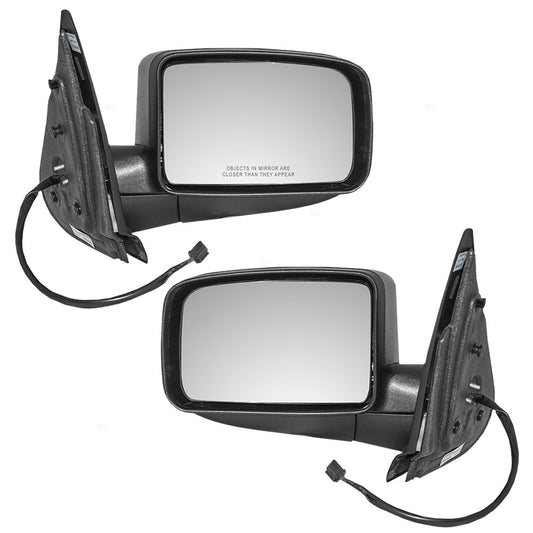 Driver and Passenger Power Side View Mirrors with Puddle Lamp Replacement for 2005-2006 Expedition 5L1Z17683FAA 5L1Z17682FAA