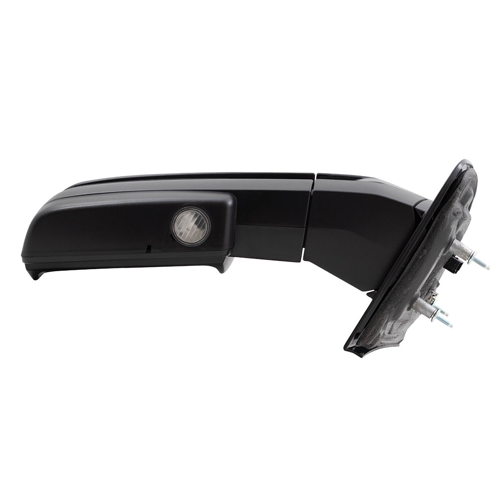 Passengers Power Side Tow Mirror Heated Signal Memory Puddle Lamp w/ Chrome Cover Replacement for 2008-2014 Ford F150 Pickup Truck 9L3Z17682EC