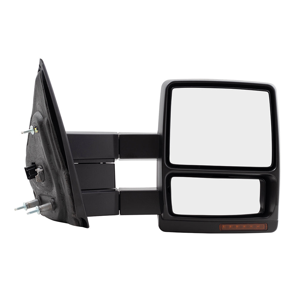 Tow Mirrors fit 08-14 Ford F150 Pickup Power Heated Memory Signal Chrome Set