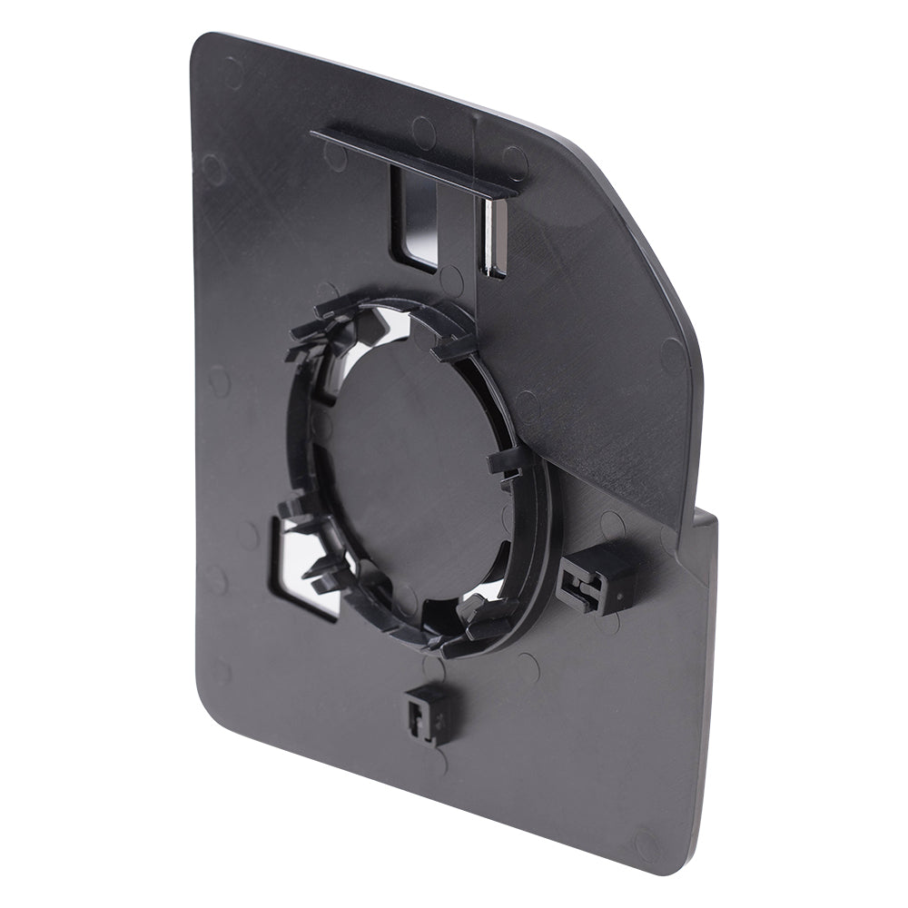 Brock Aftermarket Replacement Driver Left Mirror Glass & Base with Spotter Glass without Heat Compatible with 2015-2020 Ford F-150