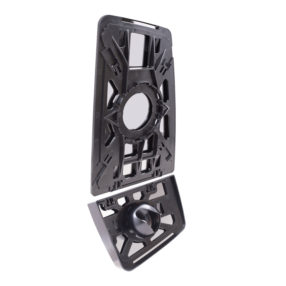 Brock Aftermarket Replacement Driver Side Upper and Lower Power Tow Mirrors Glass & Base Set without Heat Compatible with 2016-2019 F-650 SD & 2016-2019 F-750 SD