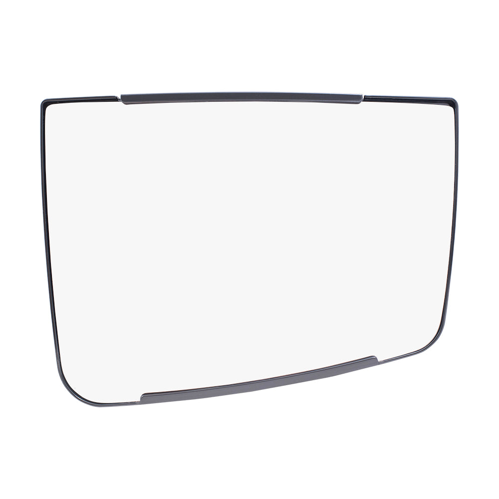 Brock Aftermarket Replacement Lower Driver Left Passenger Right Tow Mirror Glass and Base Set without Heat Compatible with 2016-2019 Ford F-650 SD