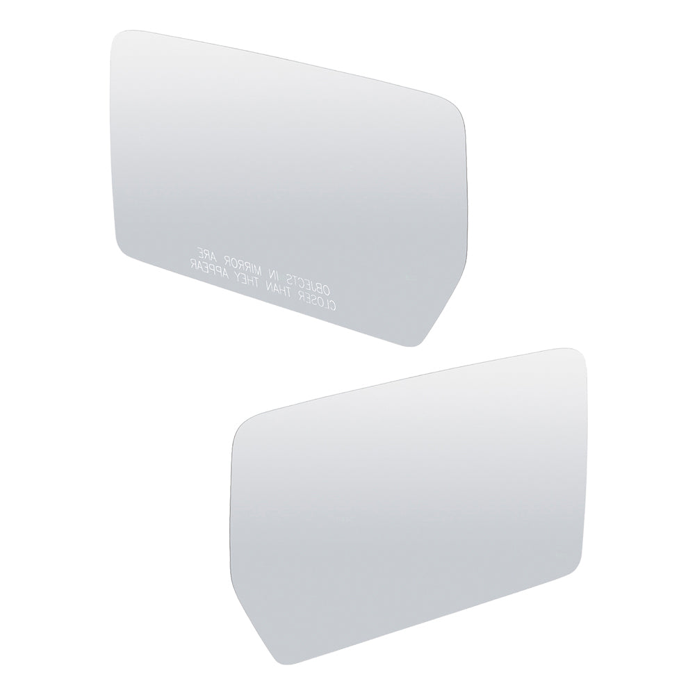 Brock Replacement Pair Set Side View Mirror Glass compatible with F-150 & SVT Raptor Pickup Truck Mark LT 4L3Z17K707AA 4L3Z17K707AB