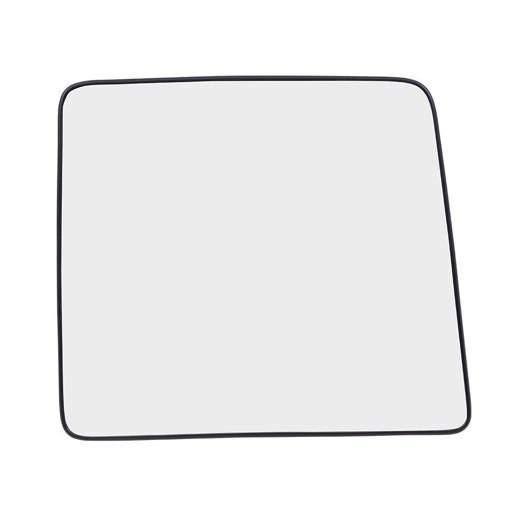 Brock Replacement Pair Upper Manual Tow Mirror Glass with Bases Compatible with 08-16 Super Duty Pickup