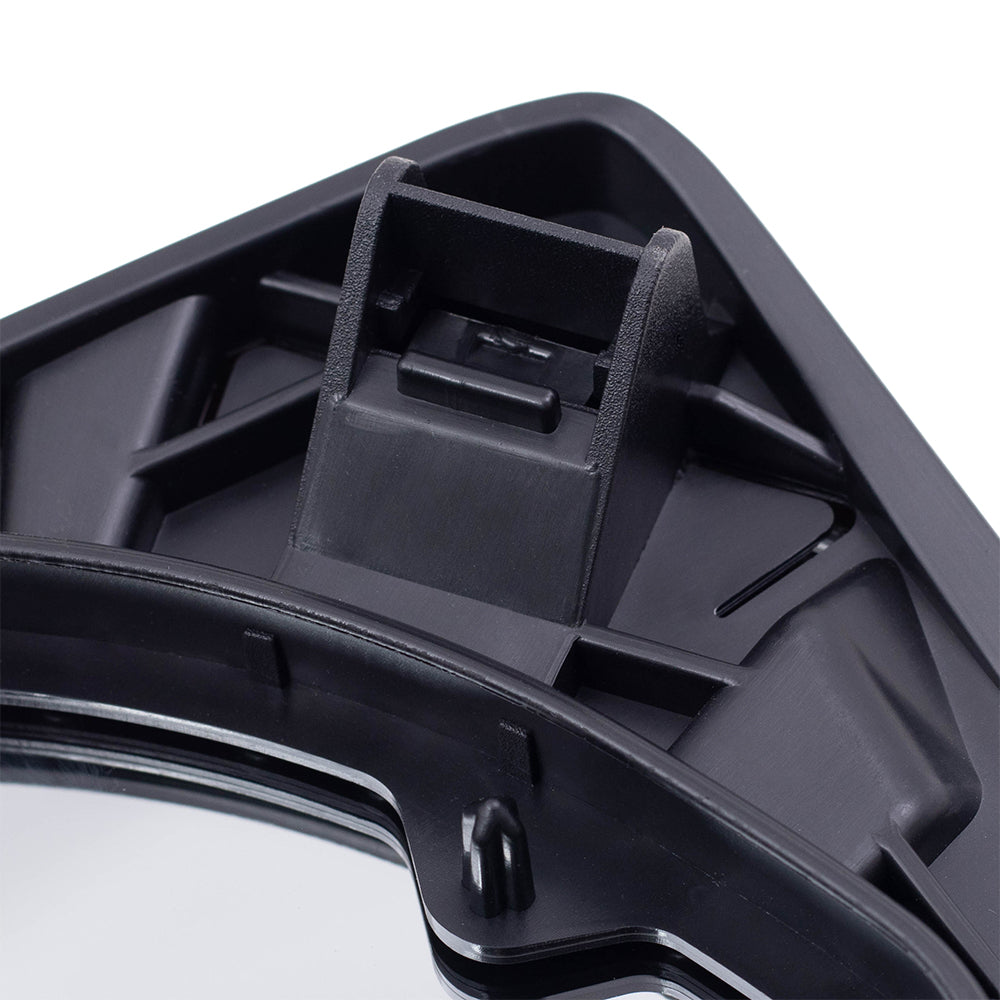 Brock Replacement Pair Upper Manual Tow Mirror Glass with Bases Compatible with 08-16 Super Duty Pickup