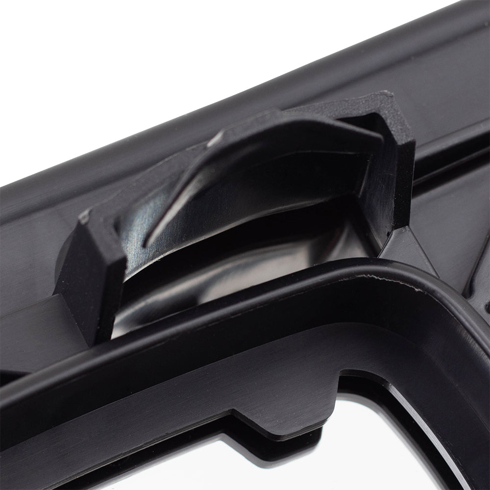 Brock Aftermarket Replacement Driver Lower Manual Tow Mirror Glass with Base Compatible with 2008-2012 Super Duty