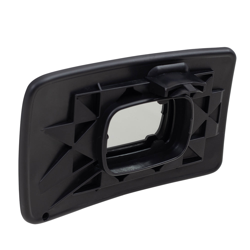 Brock Aftermarket Replacement Driver Lower Manual Tow Mirror Glass with Base Compatible with 2008-2012 Super Duty