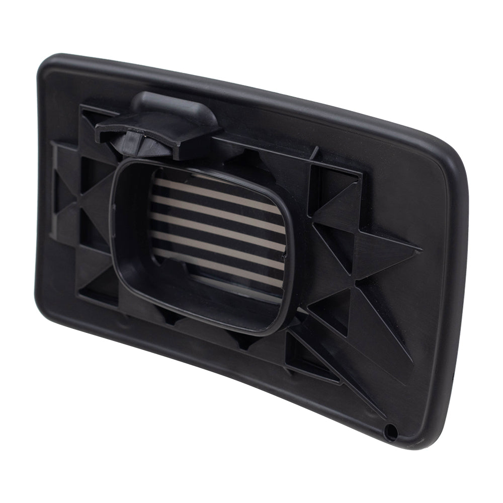 Brock Replacement Pair Power Lower Tow Mirror Glass with Bases Heated Compatible with 09-12 Super Duty Pickup