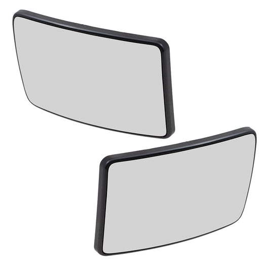 Brock Replacement Pair Power Lower Tow Mirror Glass with Bases Heated Compatible with 13-16 F250 F350 F450 Super Duty Pickup
