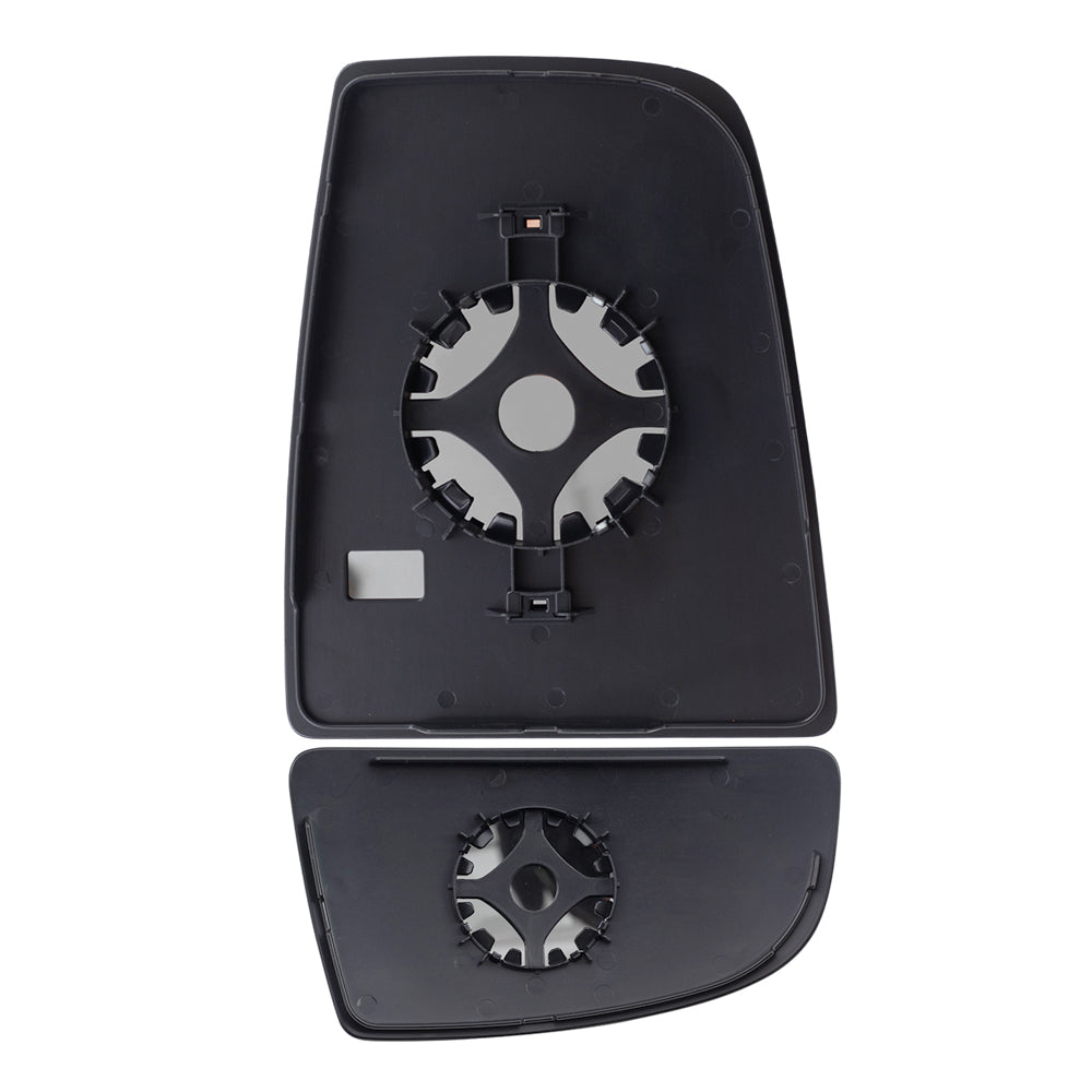 Driver Side Upper & Lower Tow Mirrors Glass & Base Set for 2015-2020 Transit