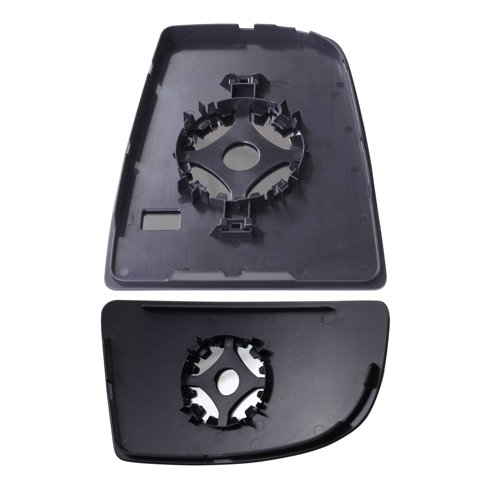 Driver Side Upper & Lower Tow Mirrors Glass & Base Set for 2015-2020 Transit