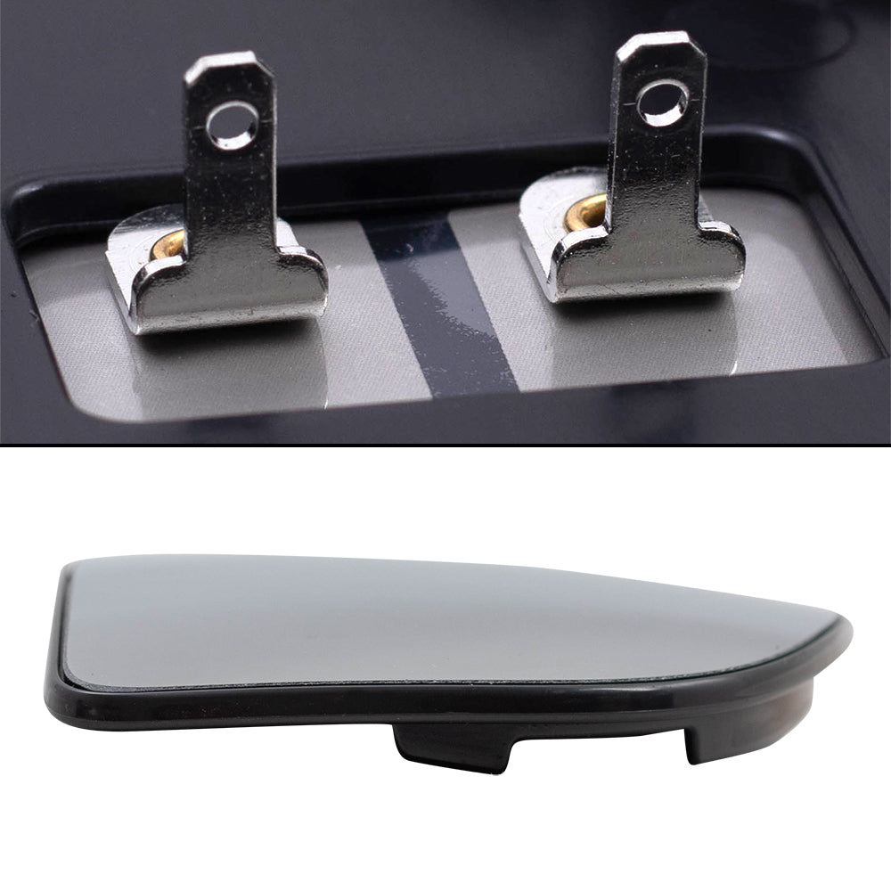 Brock Replacement Driver and Passenger Side Tow Mirrors Glass & Base 4 Piece Set Compatible with 2015-2020 Transit