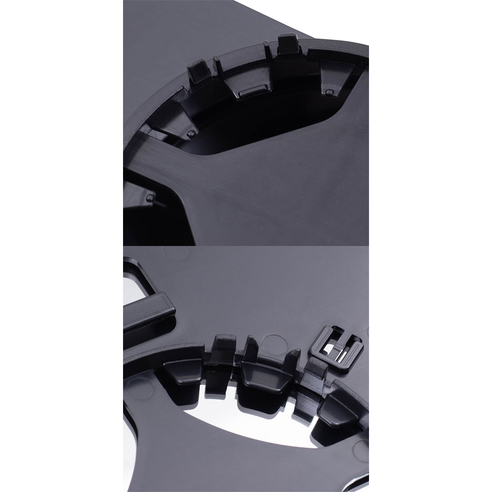 Brock Replacement Drivers and Passengers Upper and Lower Tow Mirror Glass and Bases w/o Heat Compatible with 07-12 F150 F-150