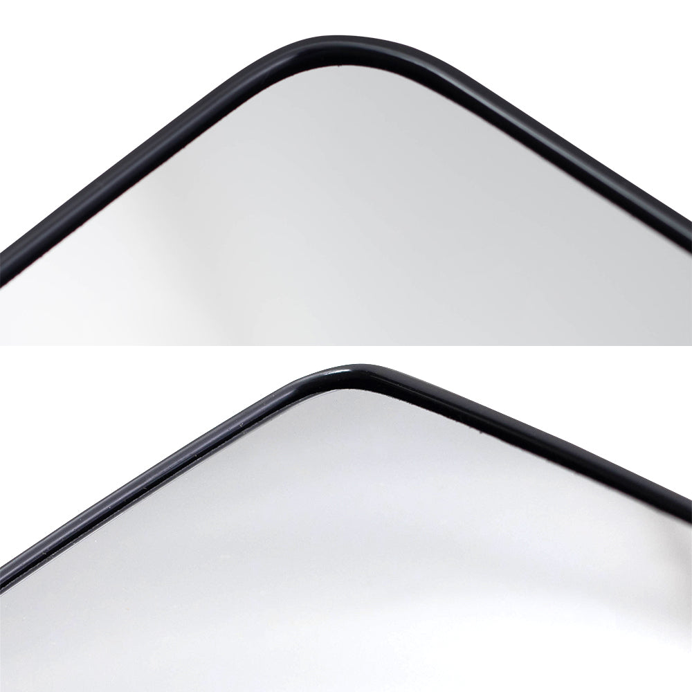 Brock Replacement Drivers and Passengers Upper and Lower Tow Mirror Glass and Bases w/o Heat Compatible with 07-12 F150 F-150