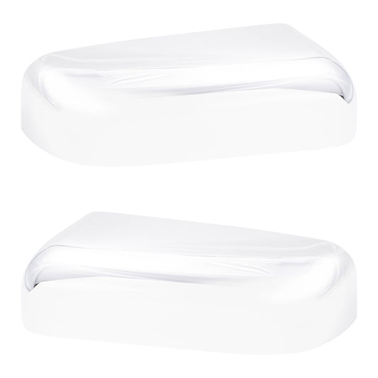 Replacement Drivers and Passengers Tow Mirror Covers Chrome Compatible with 07-14 F150 8L3Z 17D743 AA 8L3Z 17D742 AA