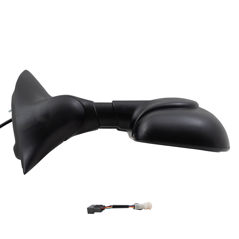 Brock Replacement Set of Telescopic Tow Mirrors Power Heat Double Swing & Adapters Compatible with 1999-2007 F250 F350 F450 F550 Super Duty Pickup Truck