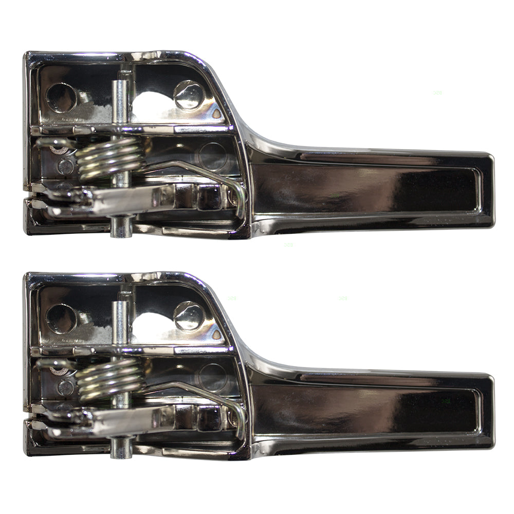 Brock Replacement Passengers Set Front & Rear Inside Chrome Door Handles Compatible with 2003-2006 Navigator 6L7Z78431B14C