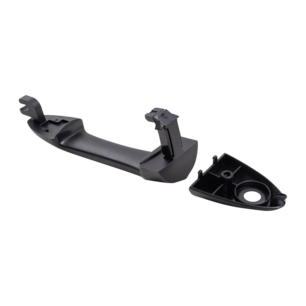 Brock Replacement Front Outside Exterior Door Handle w/ Keyhole Compatible with 2000-2007 Focus 2001-2006 Tribute