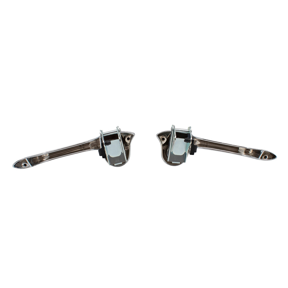 Brock Replacement Set of Outside Chrome Door Handles w/ Gaskets & Hardware Compatible with 67-68 Mustang Cougar C7ZZ6522404A C7ZZ6522405A