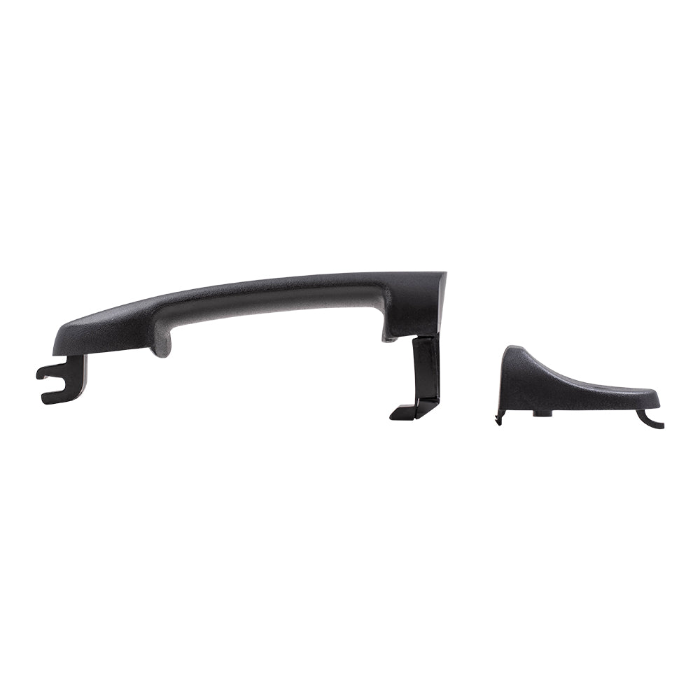 Brock Replacement Drivers Outside Front Door Handle & Cap Textured w/ Keyhole Compatible with 01-12 Escape Mariner Tribute & Hybrid ZZCA58413A70