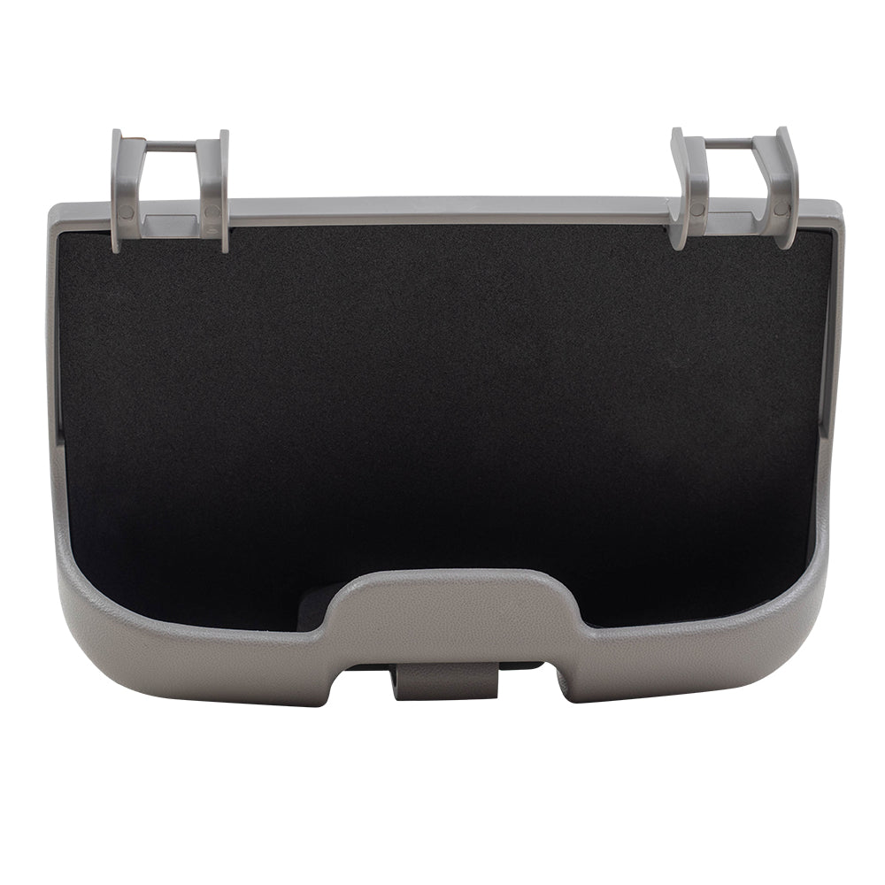 Brock Replacement Overhead Console Sunglasses Holder Box Gray Storage Bin Compatible with 2002-2007 F250 F350 F450 Super Duty Pickup Truck w/out Sunroof 2C3Z7811586BAB