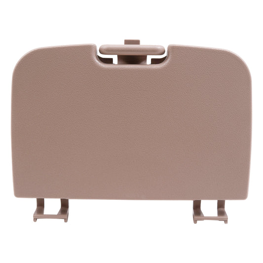 Brock Replacement Overhead Console Sunglasses Holder Box Tan Storage Bin Compatible with 2002-2007 F250 F350 F450 Super Duty Pickup Truck w/out Sunroof 2C3Z 7811586 BAA