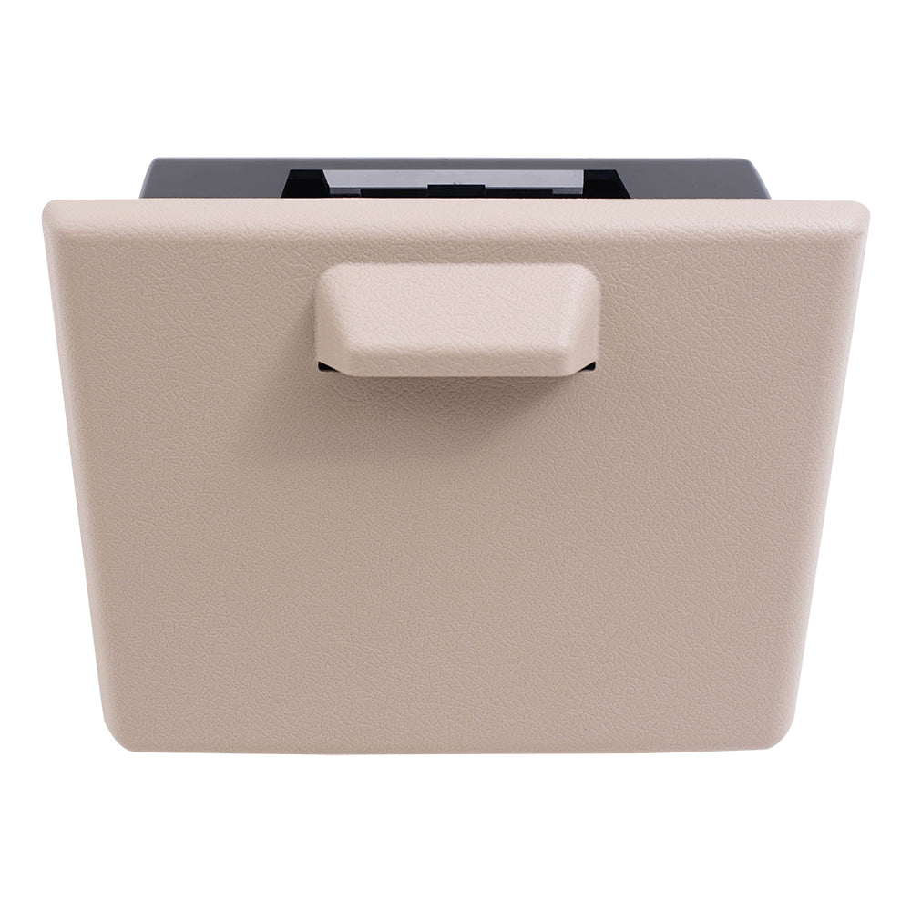 Brock Replacement Tan (Camel) in-Dash Instrument Panel Cup Holder Compatible with 2008-2010 Super Duty