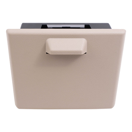 Brock Replacement Tan (Camel) in-Dash Instrument Panel Cup Holder Compatible with 2008-2010 Super Duty