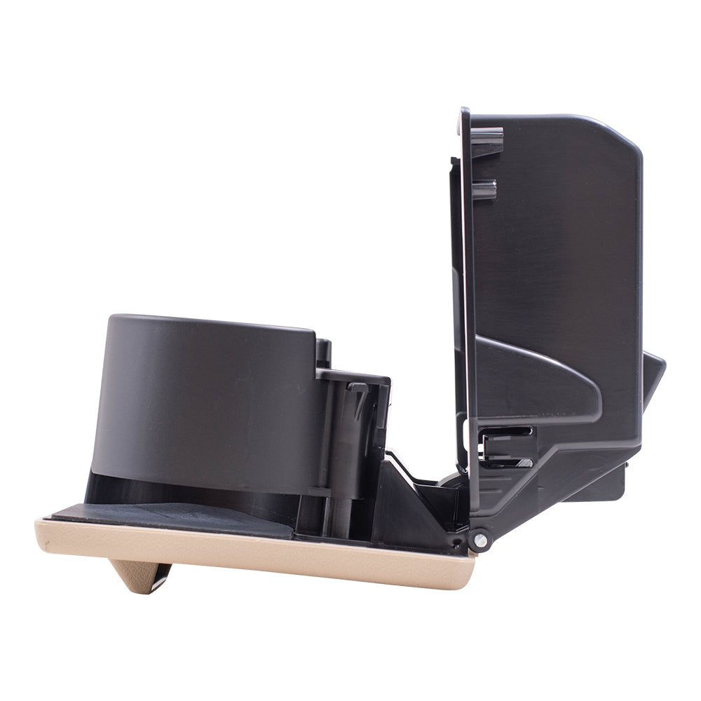 Brock Replacement Tan (Camel) in-Dash Instrument Panel Cup Holder Compatible with 2008-2010 Super Duty
