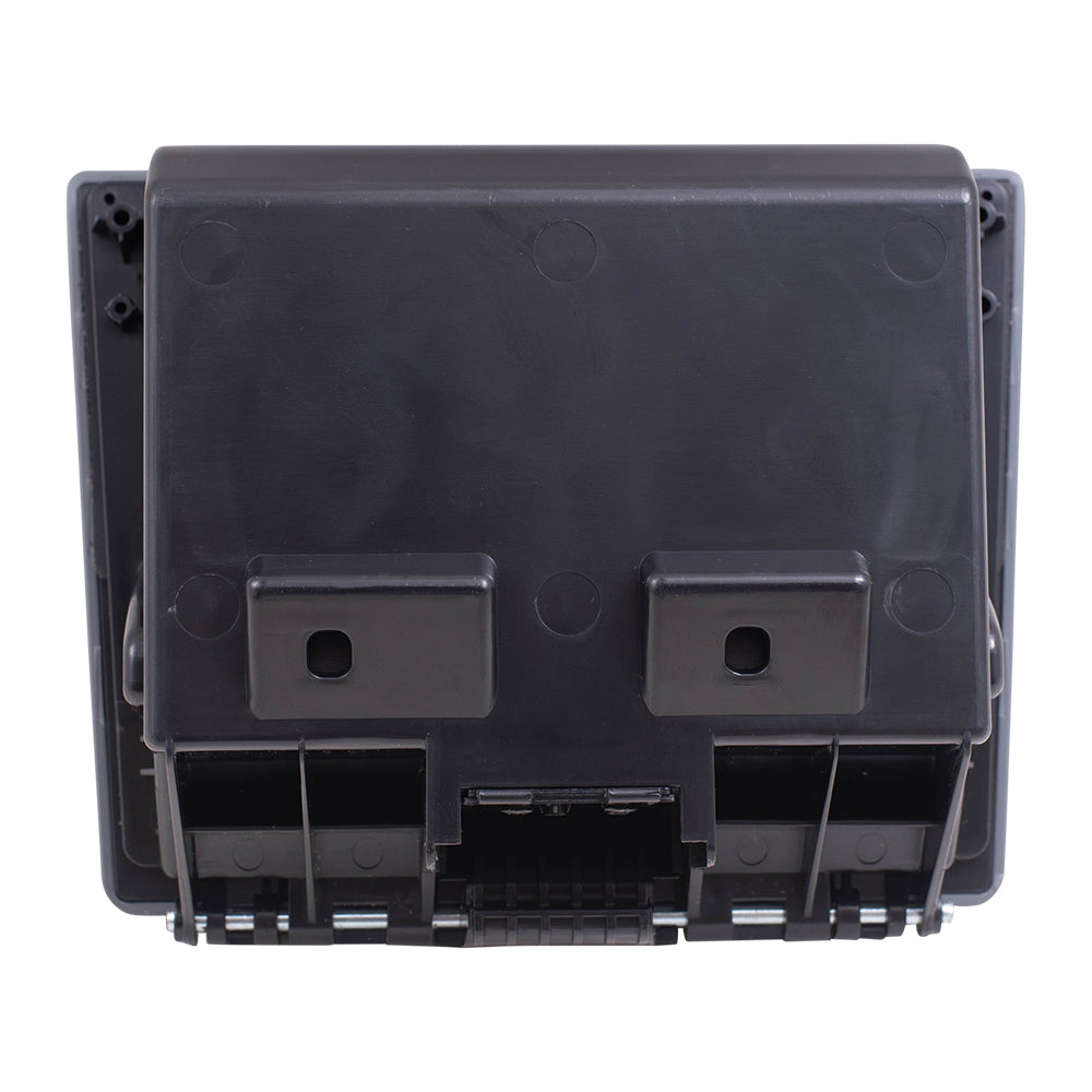 Brock Replacement Gray (Steel) in-Dash Instrument Panel Cup Holder Compatible with 2011-2016 Super Duty