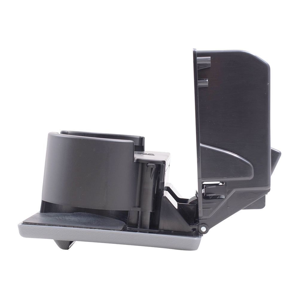Brock Replacement Gray (Steel) in-Dash Instrument Panel Cup Holder Compatible with 2011-2016 Super Duty