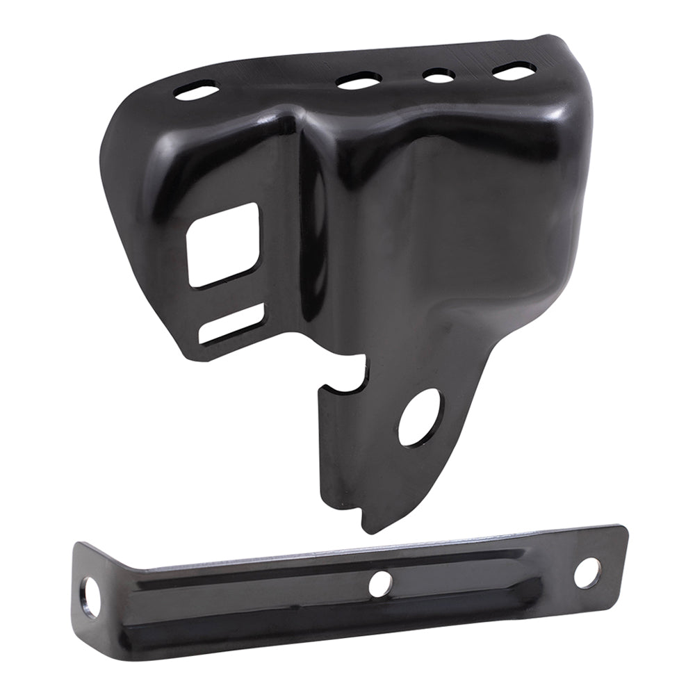 Brock Replacement Rear Passenger Side Bumper Bracket and Side Bumper Bracket Compatible with 2009-2014 F-150 Styleside ONLY