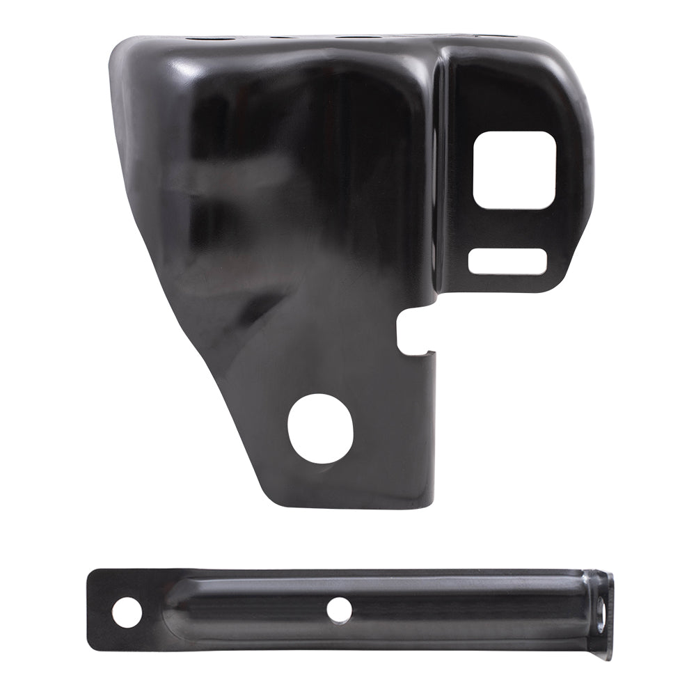 Brock Replacement Rear Driver Side Bumper Bracket and Side Bumper Bracket Compatible with 2010-2014 F-150 SVT Raptor