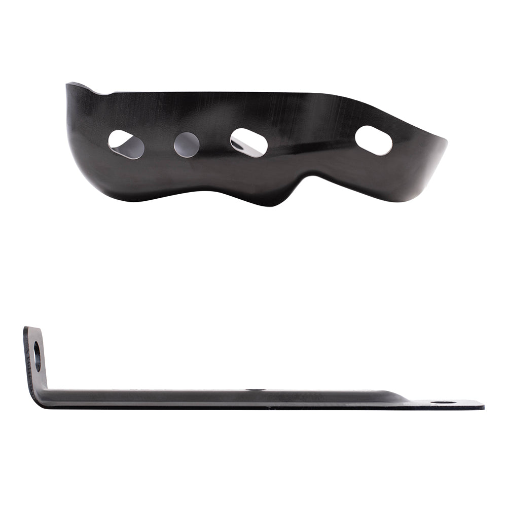 Brock Replacement Rear Driver Side Bumper Bracket and Side Bumper Bracket Compatible with 2010-2014 F-150 SVT Raptor